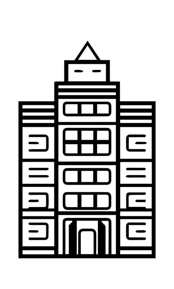 byggnader ikon vektor symbol