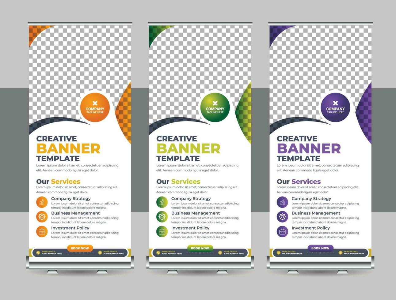 modern korporativ Geschäft rollen oben Banner standee Vorlage Vektor Design, abstrakt kreativ x Banner, ziehen oben Banner Layout zum Geschäft