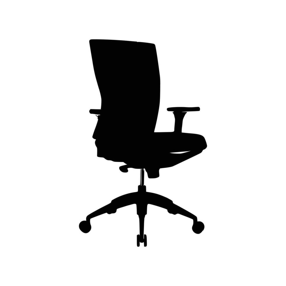 nett Büro Stühle Silhouetten Vektor Design.