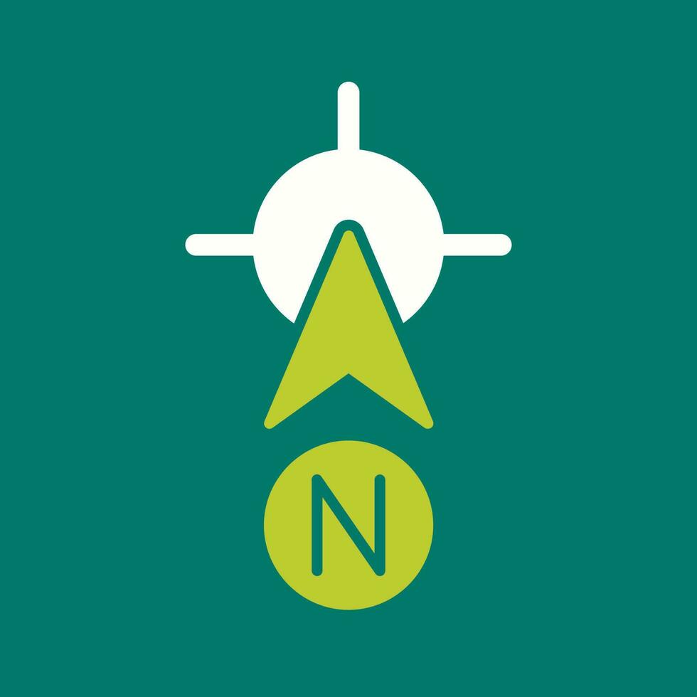 Nordvektorsymbol vektor