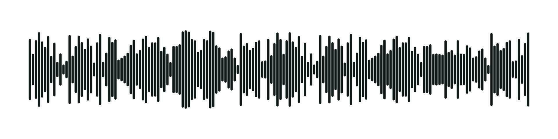 Klang Radio form. abstrakt Musik- Audio- Schallwelle. Vektor isoliert Illustration