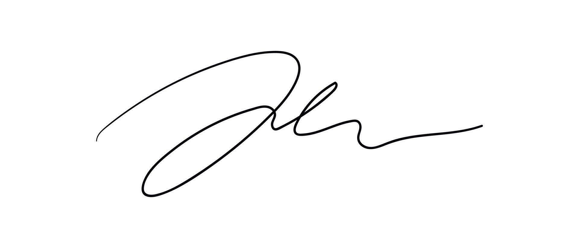 Fälschung Hand gezeichnet Autogramme Satz. handgeschrieben Unterschrift kritzeln zum Geschäft Zertifikat oder Brief. Vektor isoliert Illustration