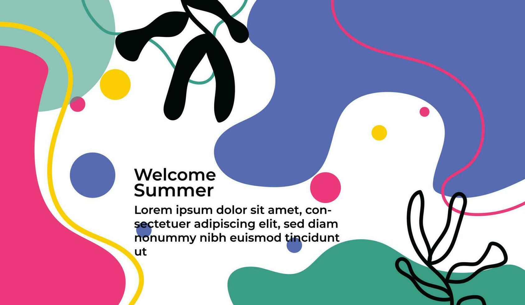 Bohemien Sommer, modern Sommer- Verkauf Hintergrund und Banner Design von Regenbogen, Flamingo, Ananas, Eis Sahne und Wassermelone vektor