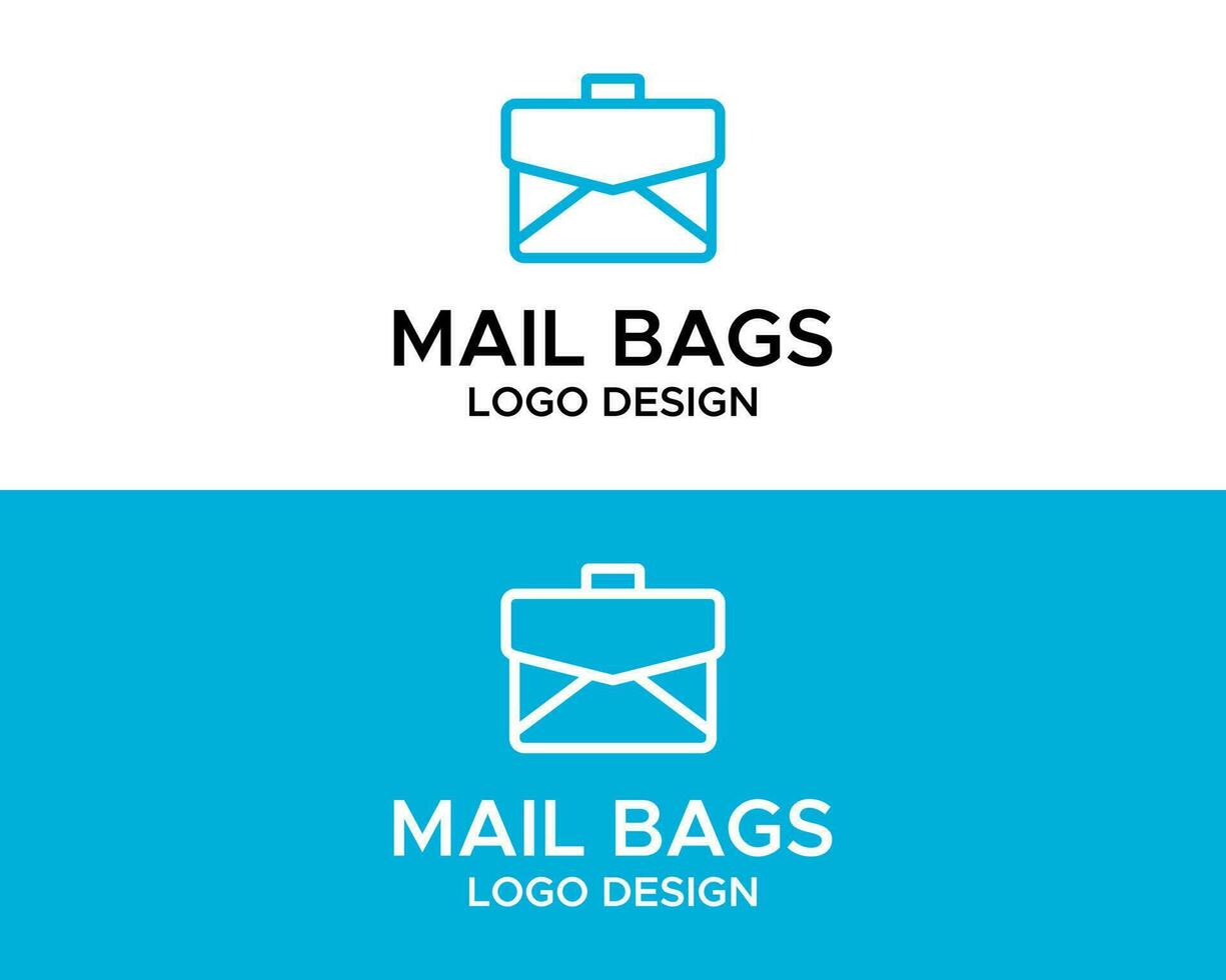 Einkaufen Tasche und Email Logo Design Vektor. vektor