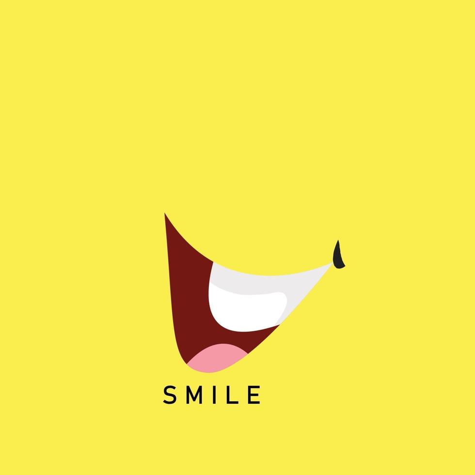 Lächeln Symbol Logo Vektor Vorlage Design