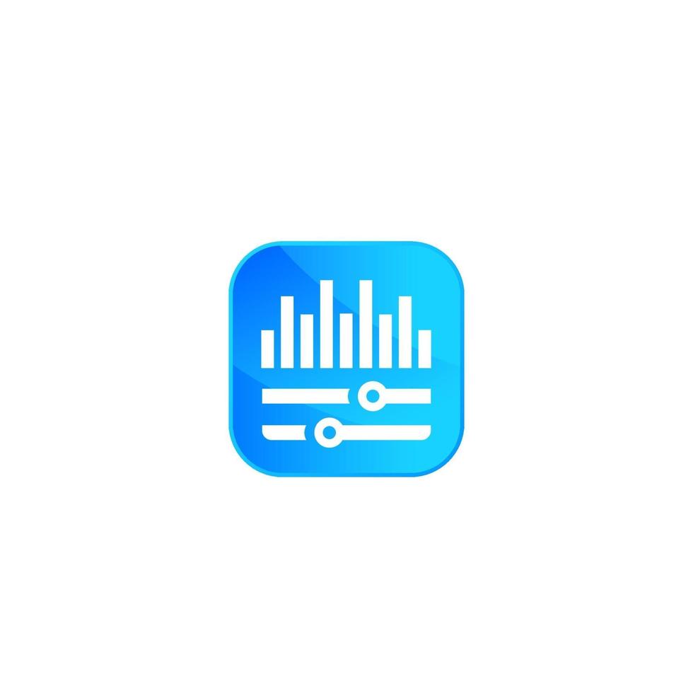 ljudredigeringsikon för app vektor
