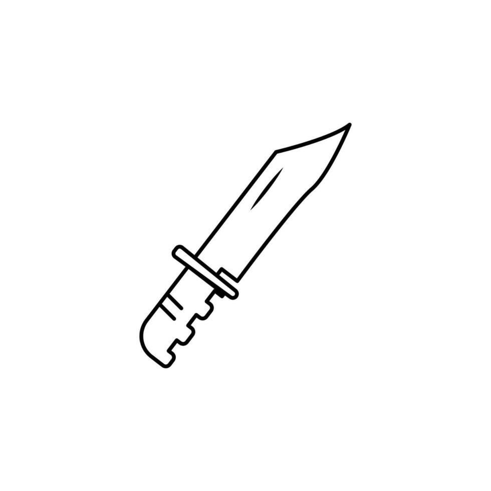 Bajonett Messer Vektor Symbol Illustration