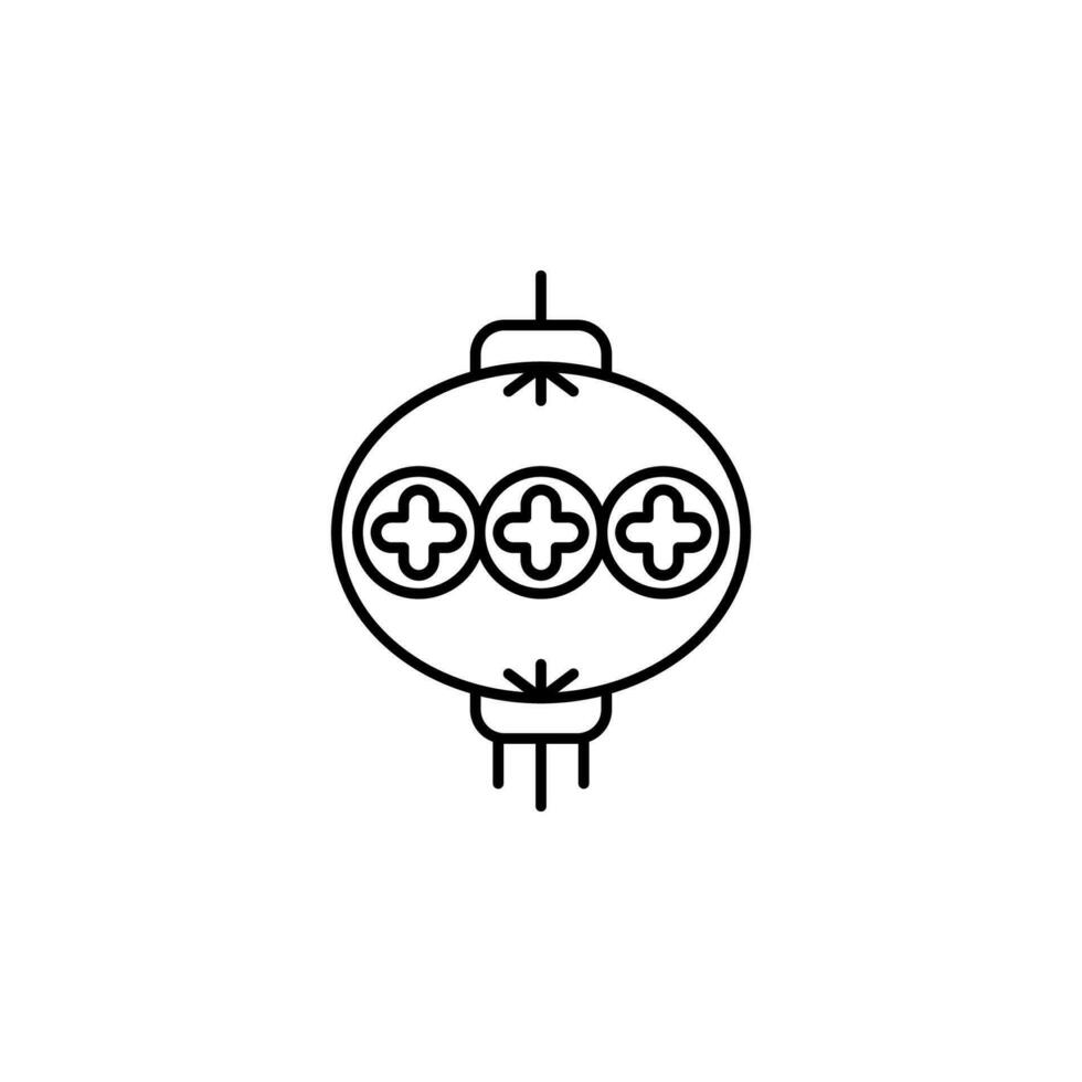 Chinesisch Laterne Vektor Symbol Illustration