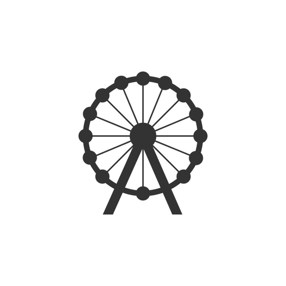 ferris hjul vektor ikon illustration