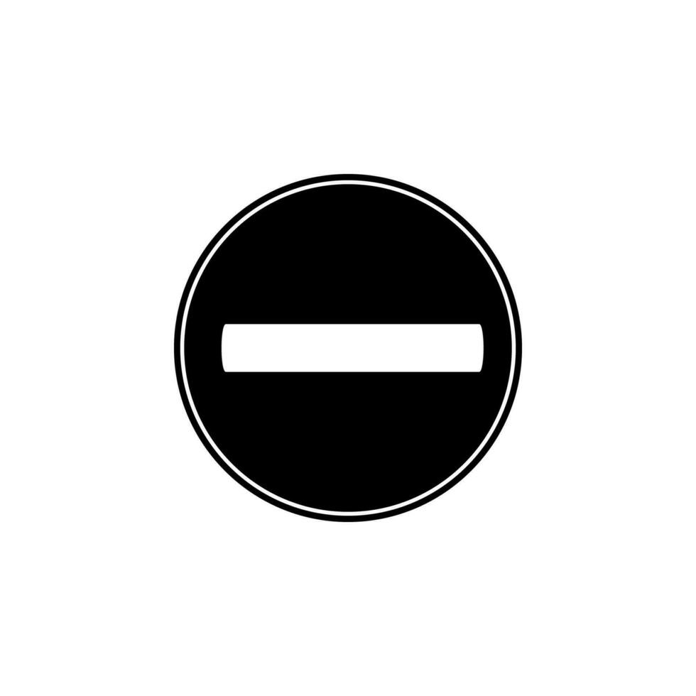 förbud tecken vektor ikon illustration