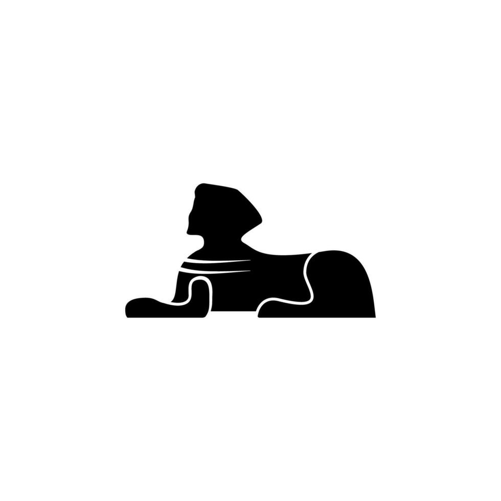 egypten sfinx vektor ikon illustration