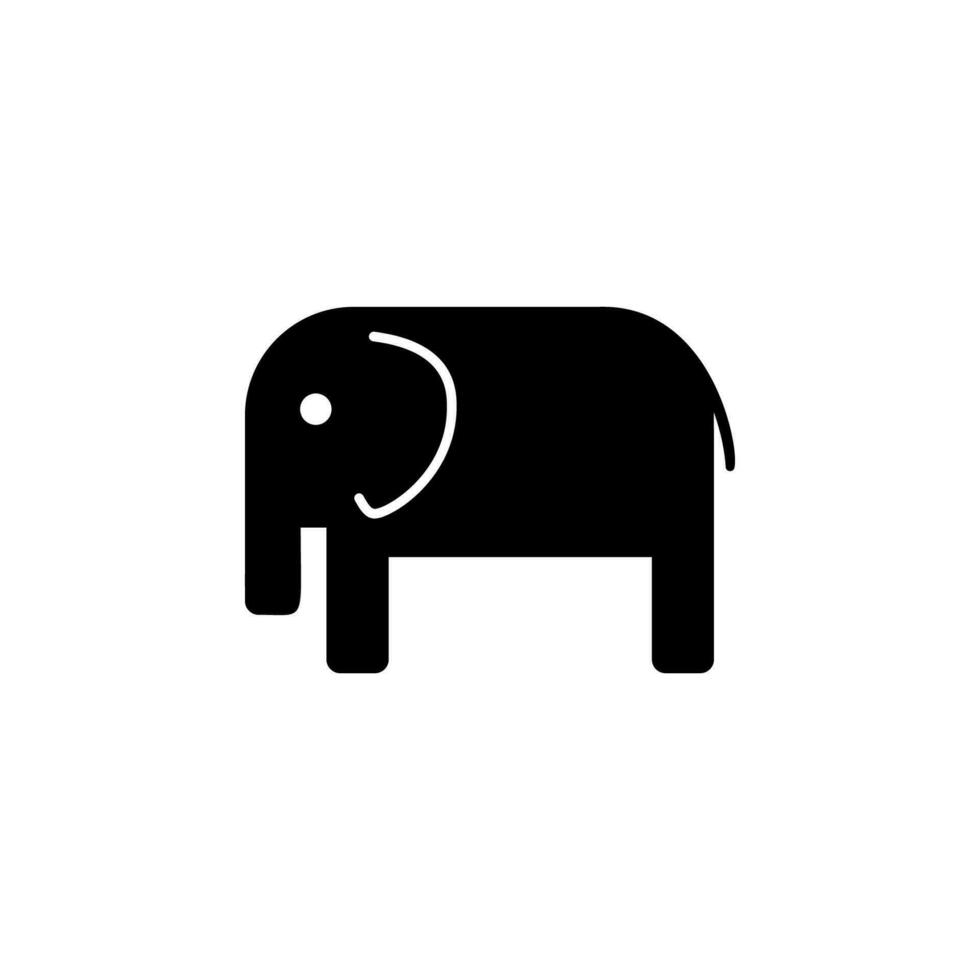 Elefant Vektor Symbol Illustration