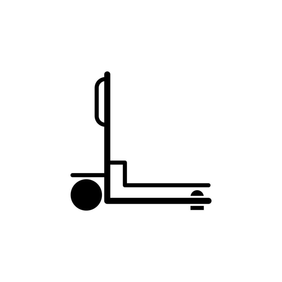 vagn för lådor vektor ikon illustration