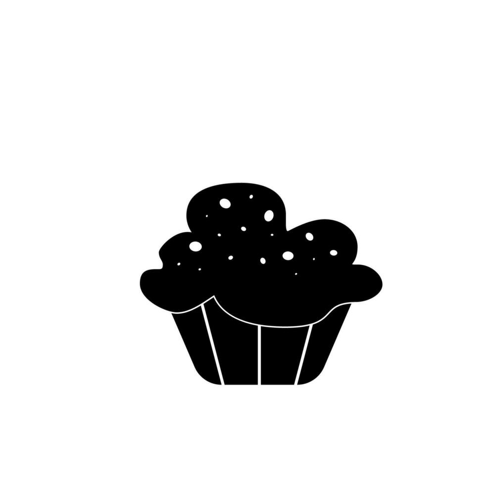cup cake vektor ikonillustration