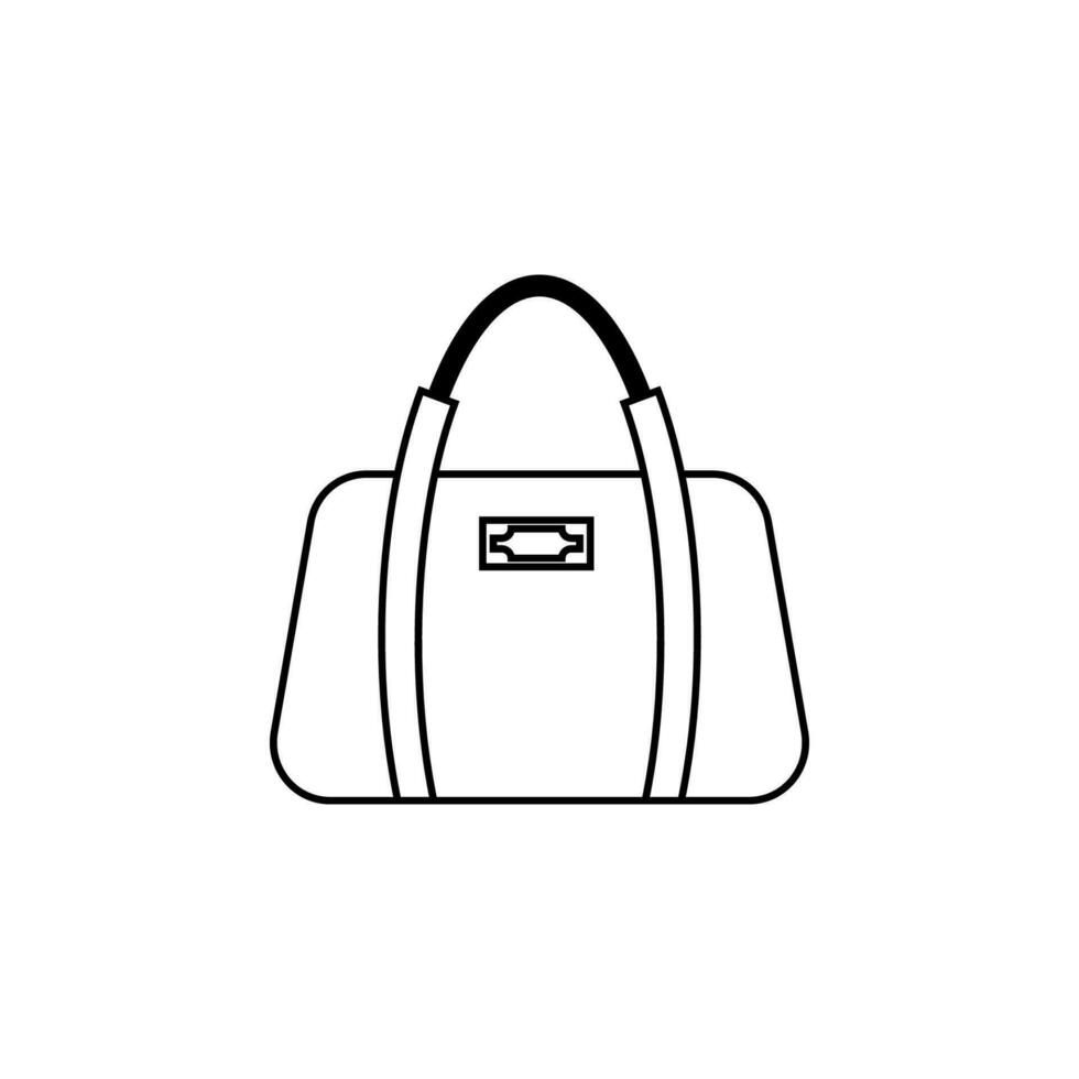 damer handväska vektor ikon illustration