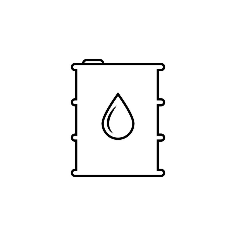 Fass von Öl Vektor Symbol Illustration