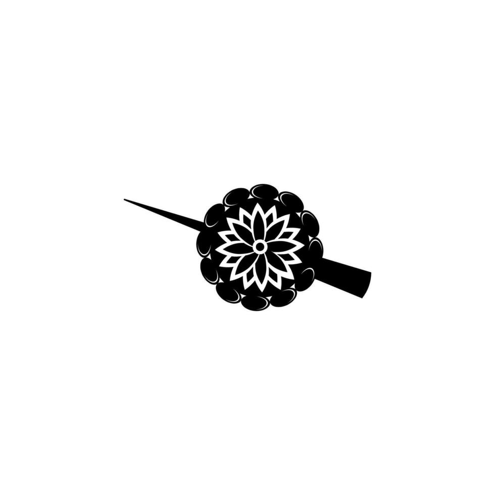 hårspänne vektor ikon illustration