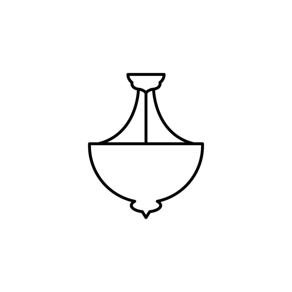 kristallkrona vektor ikon illustration