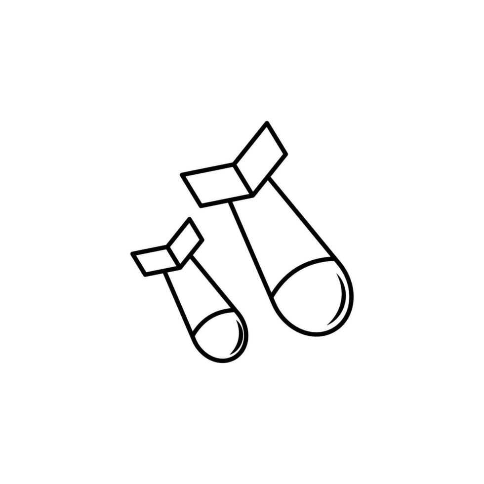 Raketen Vektor Symbol Illustration