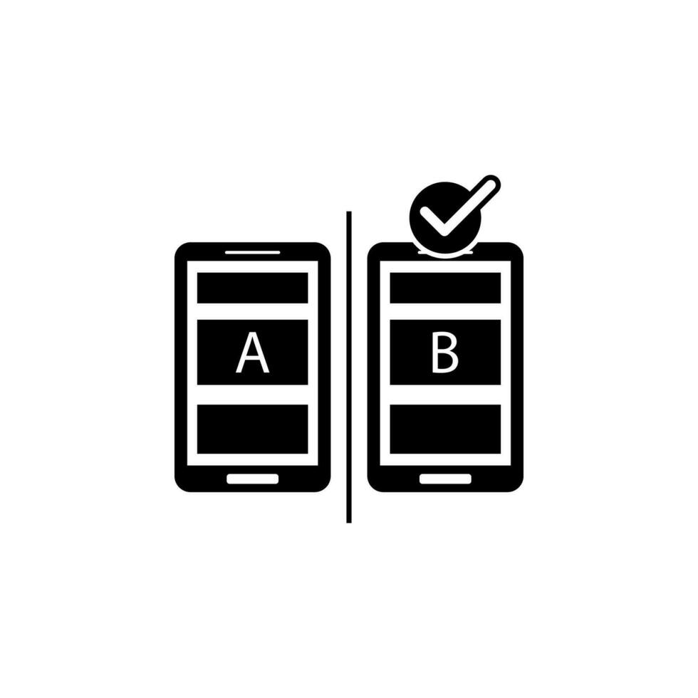 två mobil telefoner vektor ikon illustration