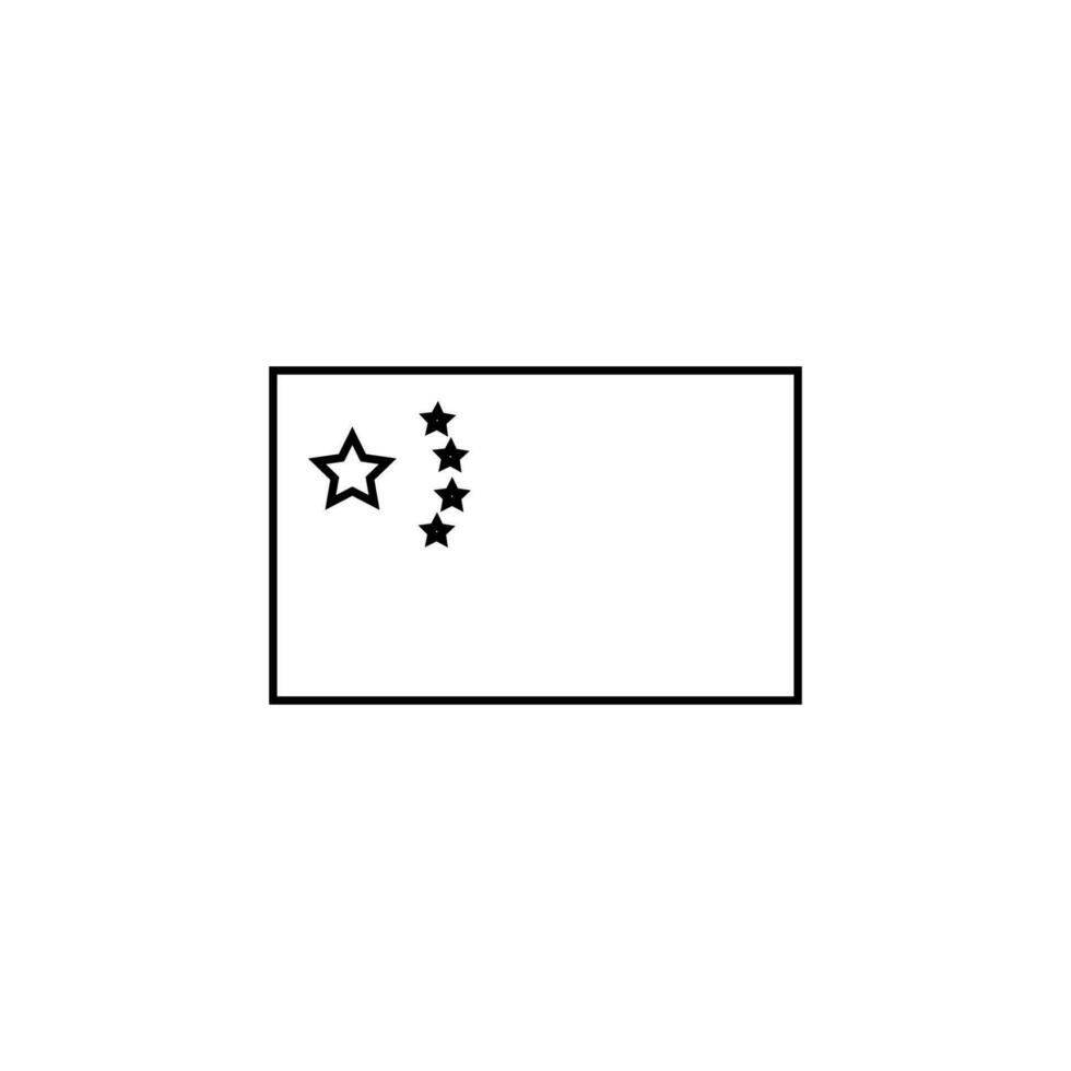 China Flagge Vektor Symbol Illustration