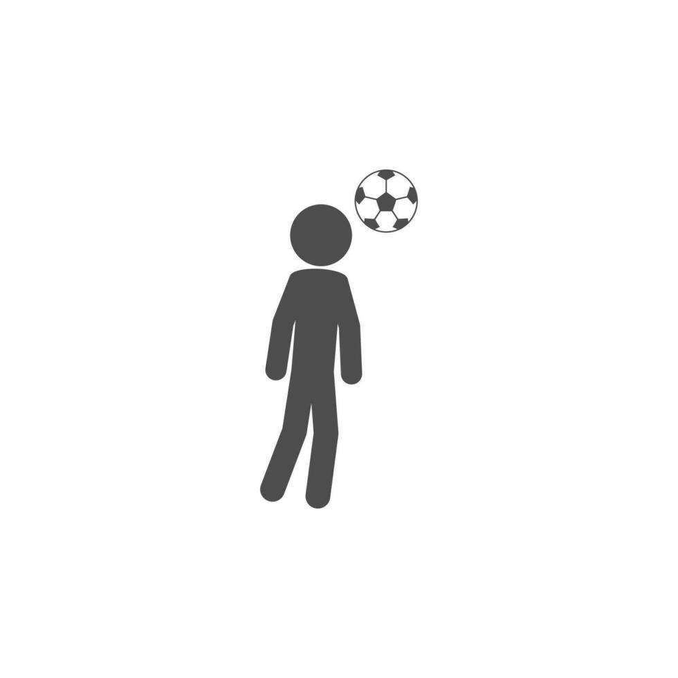 Mauer im Fußball Vektor Symbol Illustration