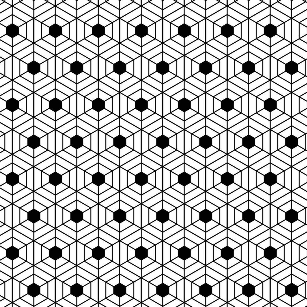 abstrakt nahtlos wiederholen heilig geometrisch schwarz Muster. vektor