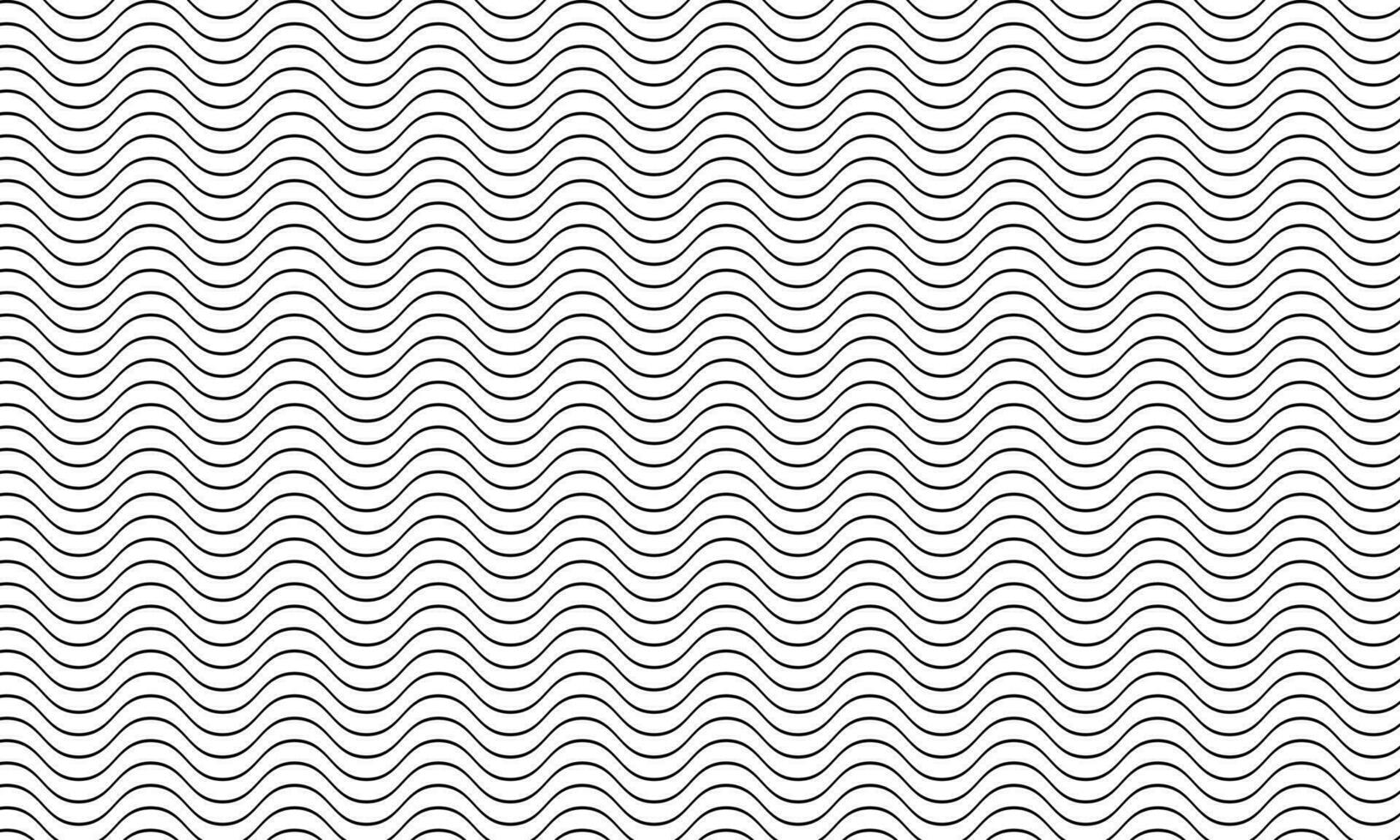 abstrakt kreativ sömlös horisontell Vinka linje mönster vektor. vektor