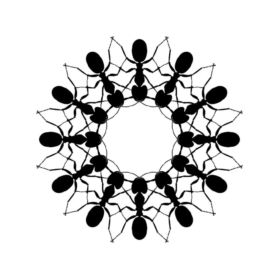 koloni av de myra silhuett cirkel form sammansättning för konst illustration, logotyp, piktogram, hemsida, eller grafisk design element. vektor illustration