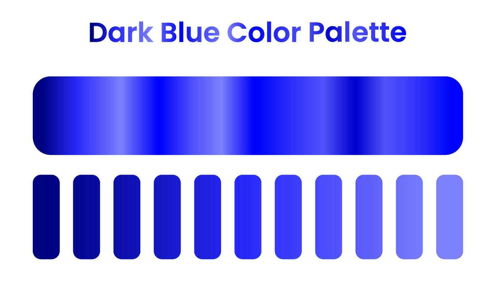 dunkel Blau Farbe Palette. dunkel Blau Gradient. Vektor