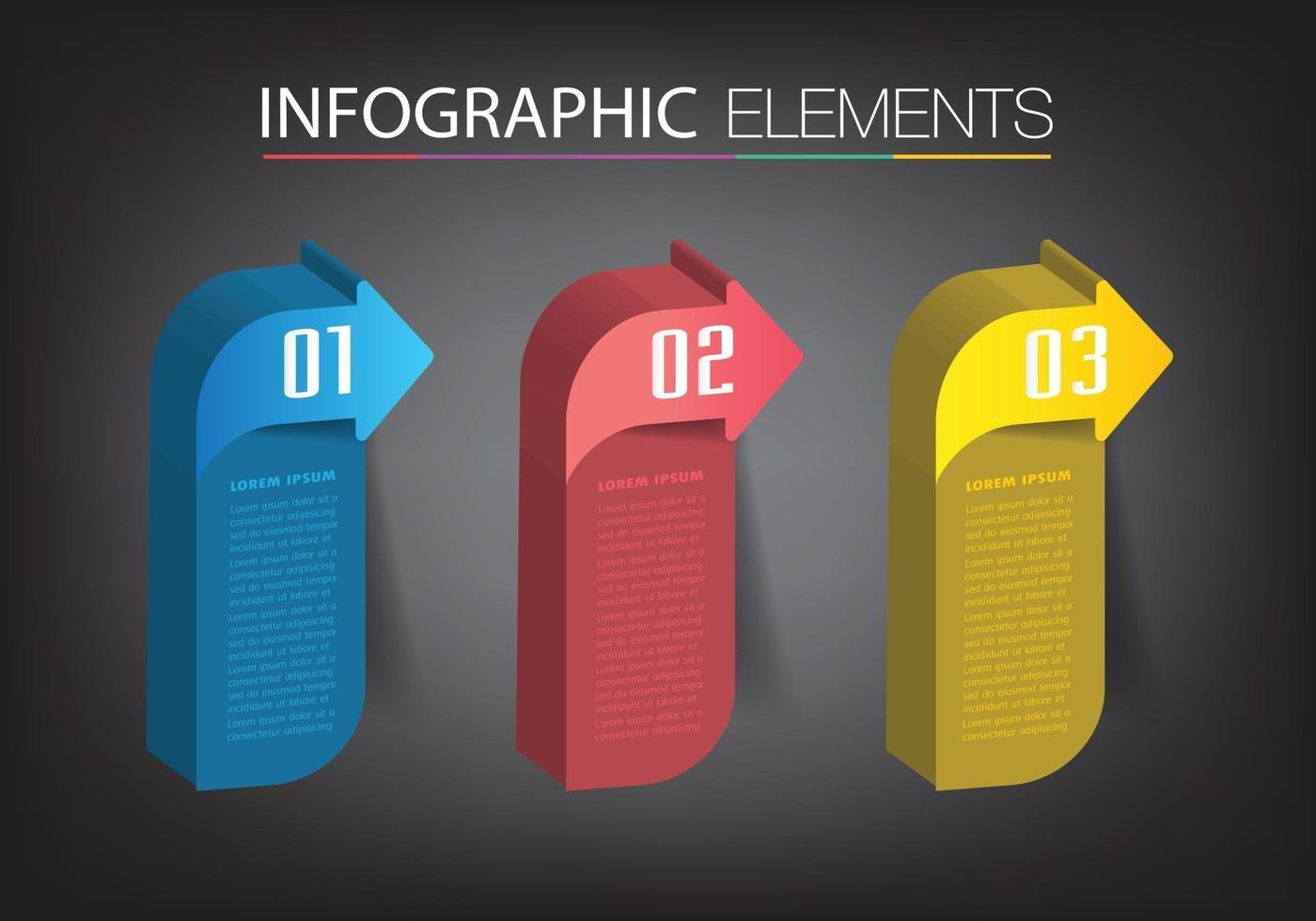 moderne Textfeldvorlage, Banner-Infografiken vektor