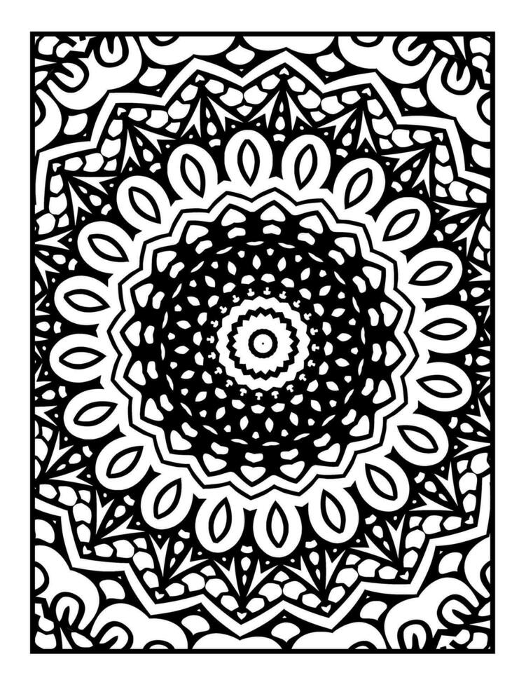 Mandala Färbung Seiten. Vektor abstrakt Mandala Muster. Dekoration zum Innere Design.