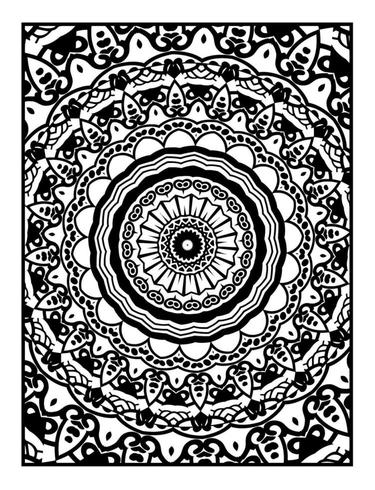 Mandala Färbung Seiten. Vektor abstrakt Mandala Muster. Dekoration zum Innere Design.