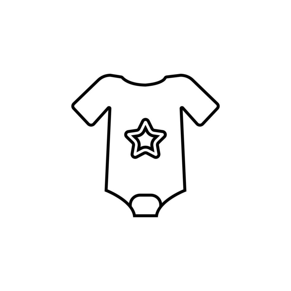 Baby Kleid Vektor Symbol Illustration