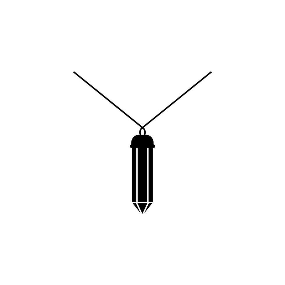 hängsmycke i de form av en kristall vektor ikon illustration