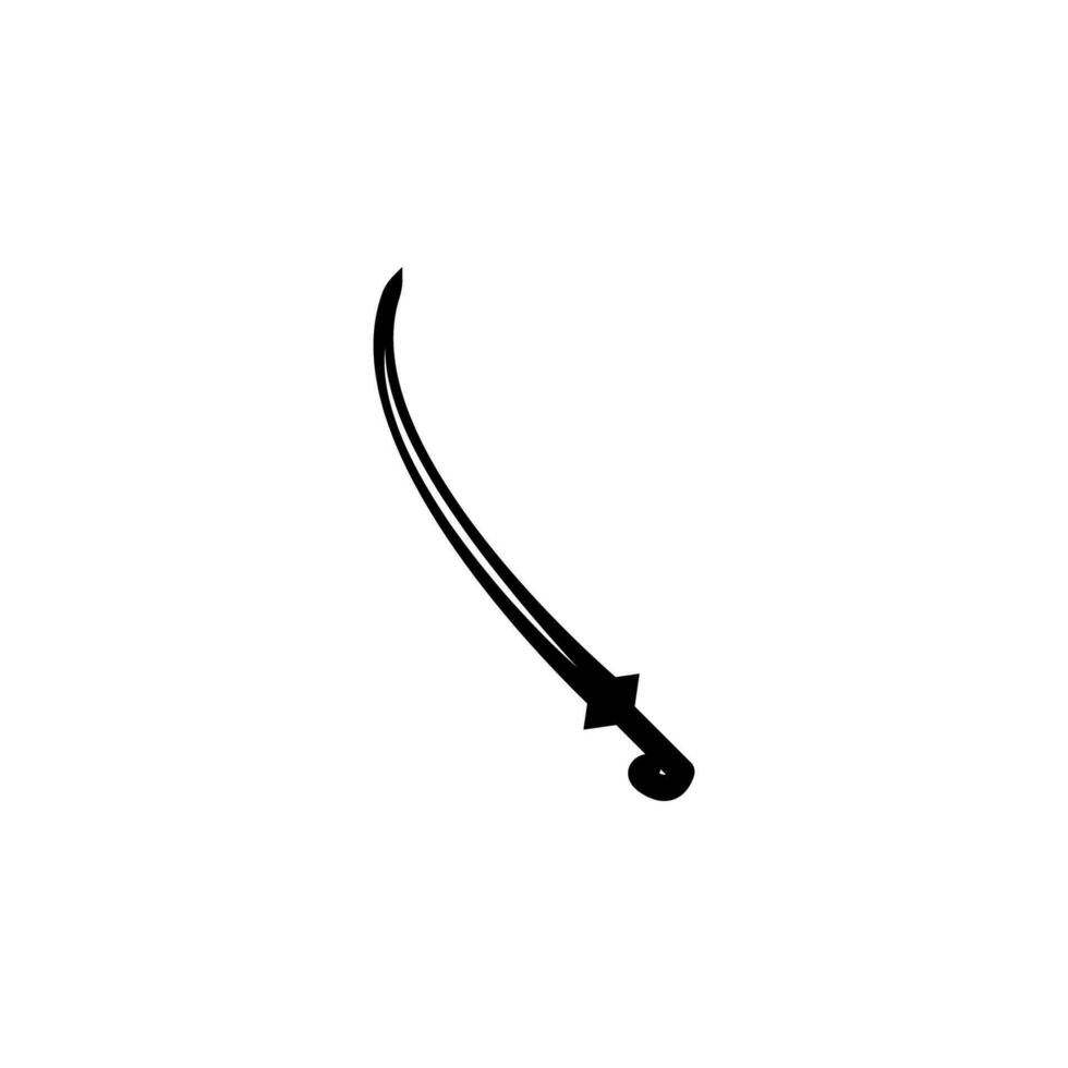 turkiska svärd vektor ikon illustration