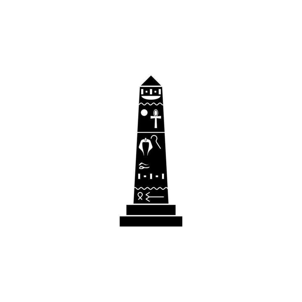 egypten obelisk vektor ikon illustration