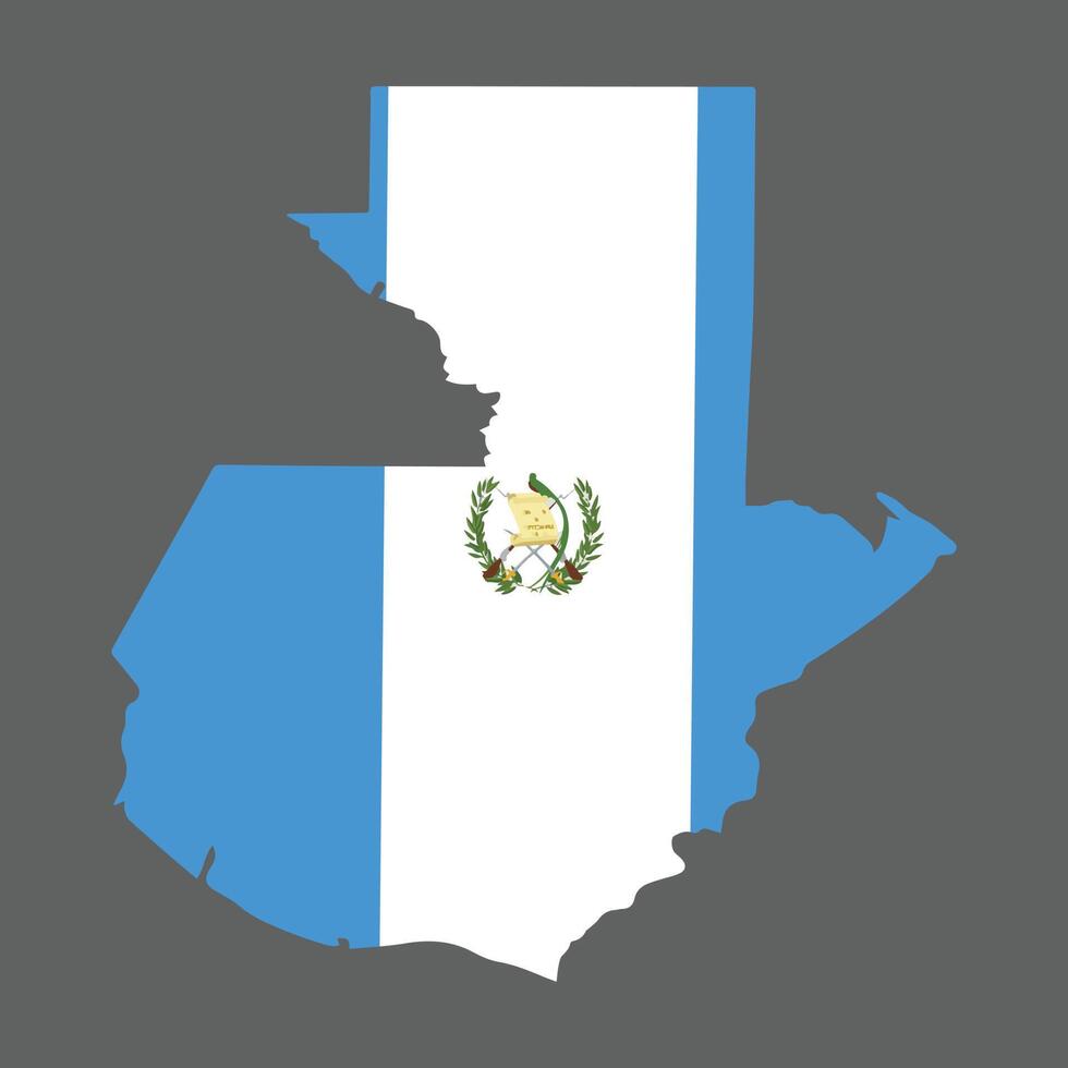 Guatemala Land im zentral Amerika Vektor Illustration Karte und Flagge Symbol