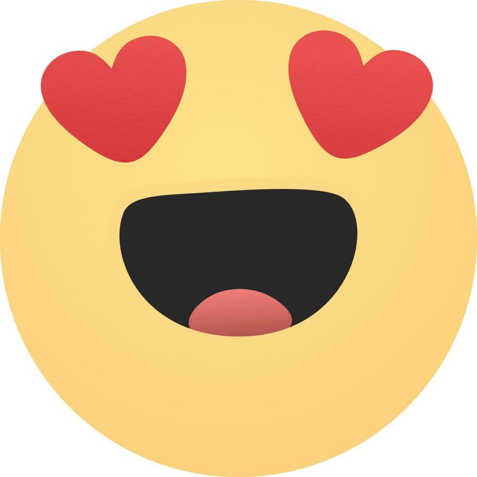 im Liebe Emoji Emoticon Gefühl Gesicht Lächeln vektor