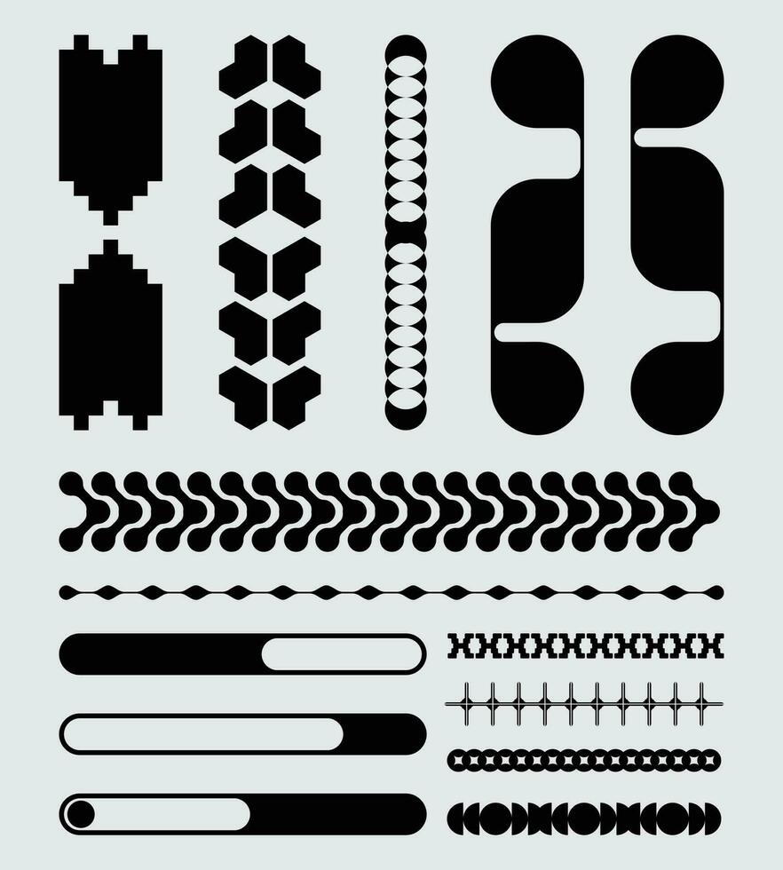 ram gräns trogen hud gränssnitt modern teknologi stil klämma konst element konstnärlig affisch layout dekorativ samling redigerbar vektor