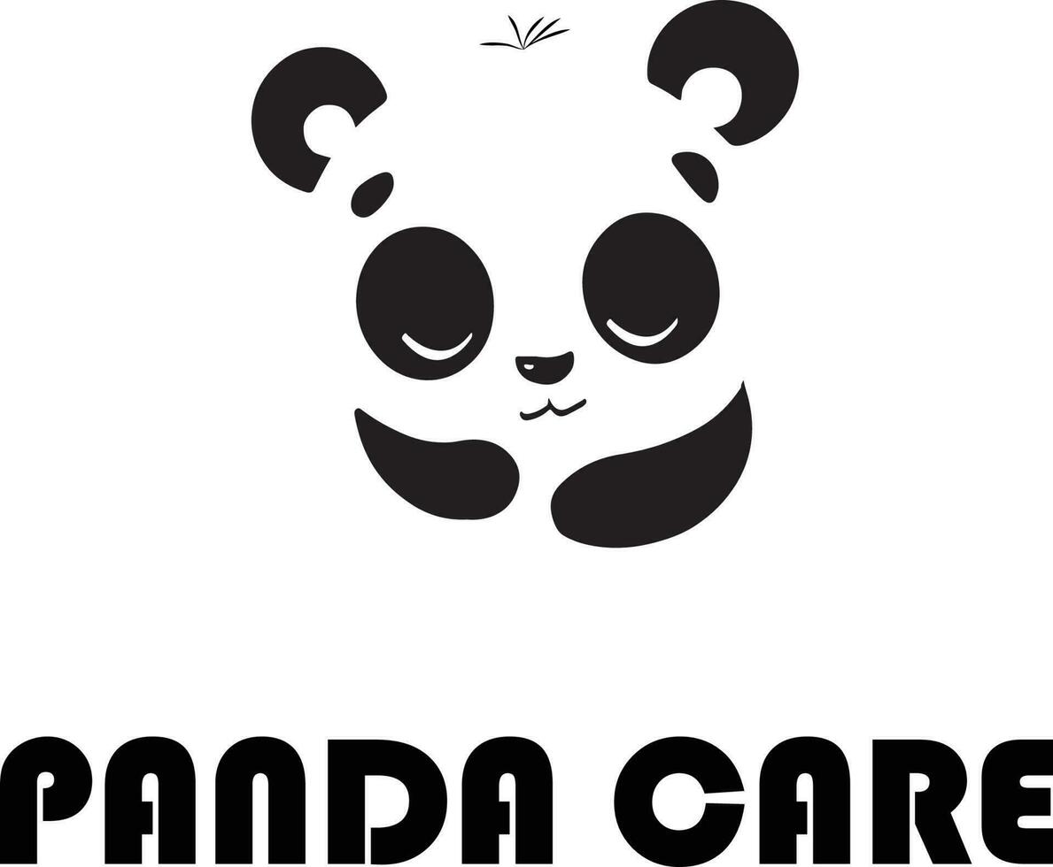 panda vård logotyp vektor fil