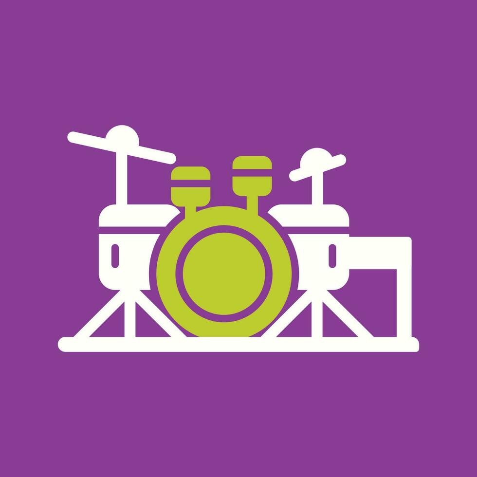 Schlagzeug-Set-Vektor-Symbol vektor