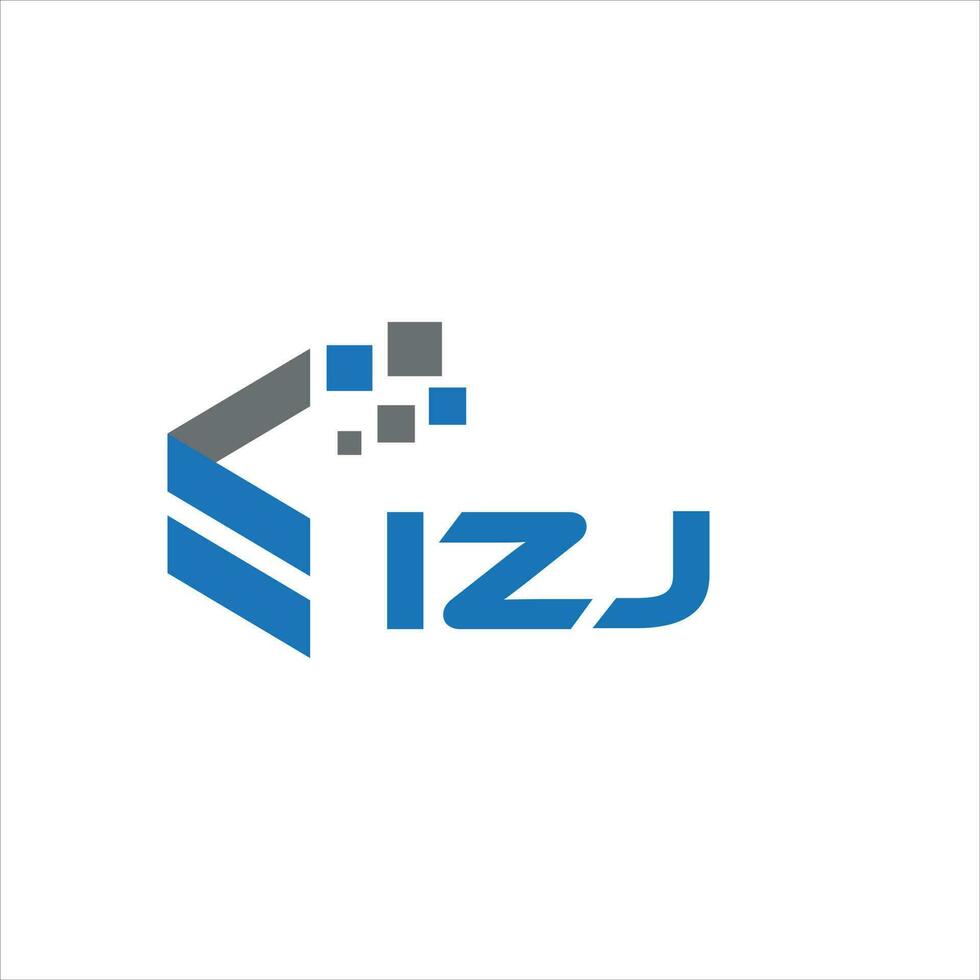 izj-Buchstaben-Logo-Design auf weißem Hintergrund. izj kreative Initialen schreiben Logo-Konzept. izj Briefgestaltung. vektor