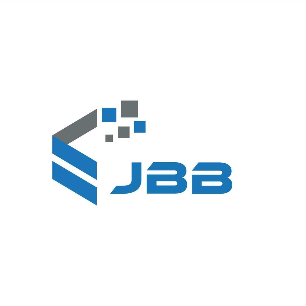 JBB-Brief-Logo-Design auf weißem Hintergrund. jbb kreatives Initialen-Brief-Logo-Konzept. jbb Briefgestaltung. vektor