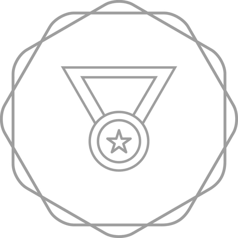 Medaille einzigartig Vektor Symbol