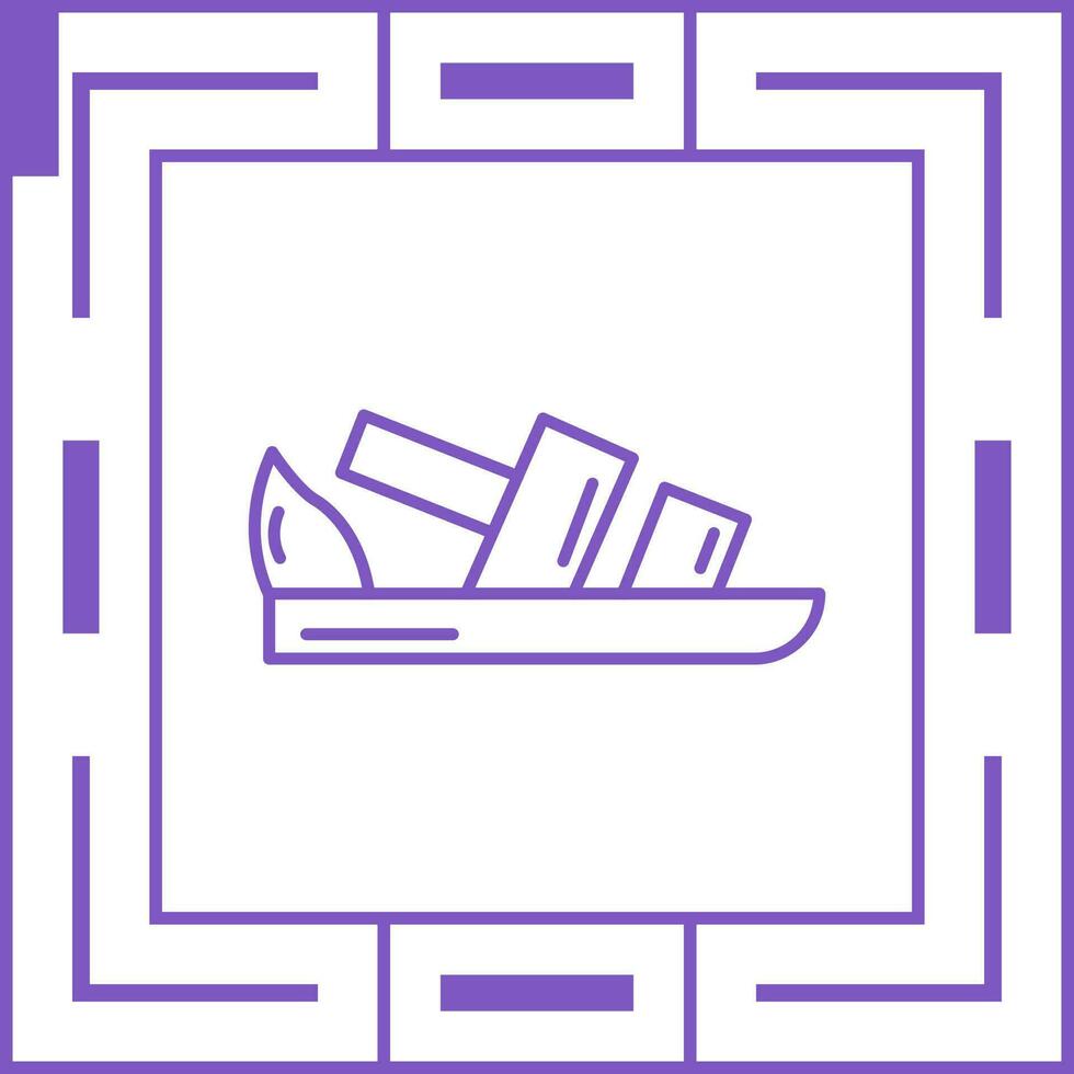 Sandale einzigartig Vektor Symbol
