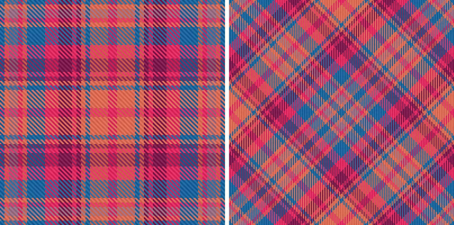 Tartan prüfen nahtlos. Textur Stoff Vektor. Textil- Hintergrund Plaid Muster. vektor