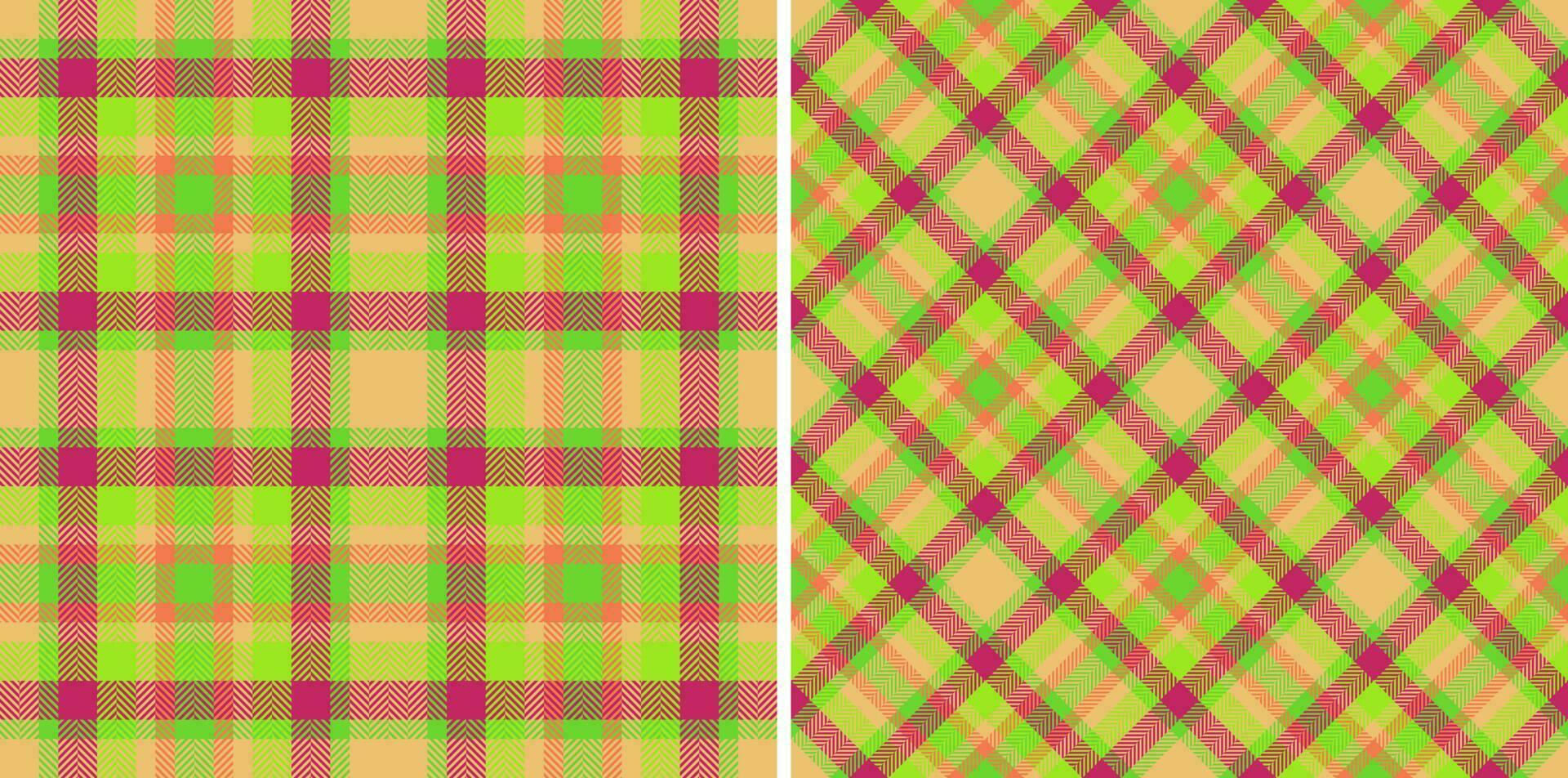 Stoff Tartan Muster. Hintergrund prüfen Plaid. Textur Vektor nahtlos Textil.