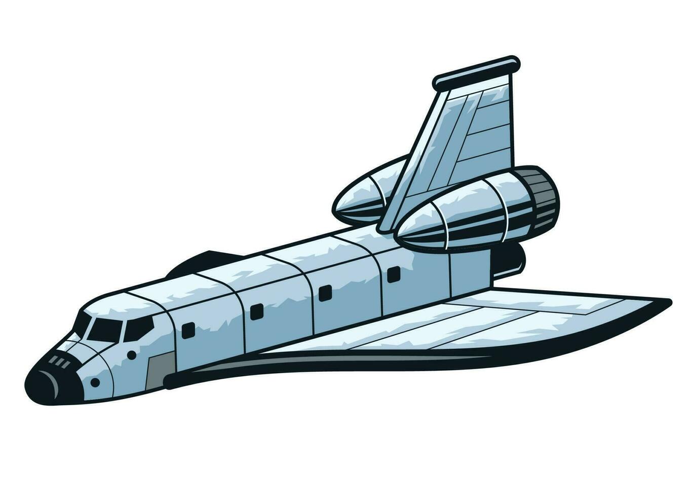 Raum Shuttle Schiff Flugzeug vektor