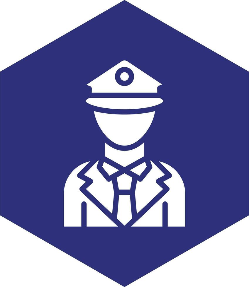 Polizisten-Vektor-Icon-Design vektor